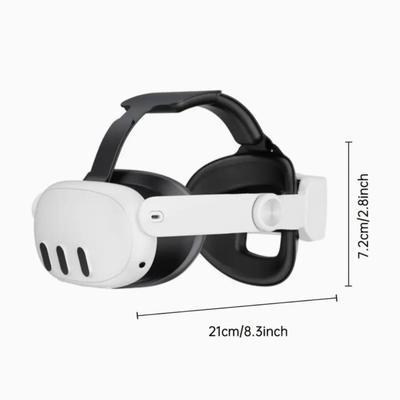 Meta Quest 3 Head Strap - Adjustable, One Click Retractable VR Accessory - Compatible with Quest 3/Quest 3s - For VR Gamers - Enhance...