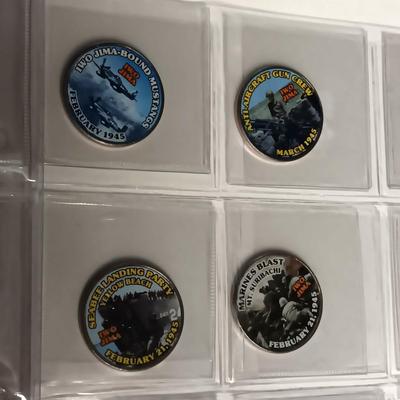 WWII COLORIZED KENNEDY HALF DOLLARS