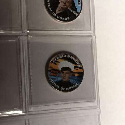 WWII COLORIZED KENNEDY HALF DOLLARS