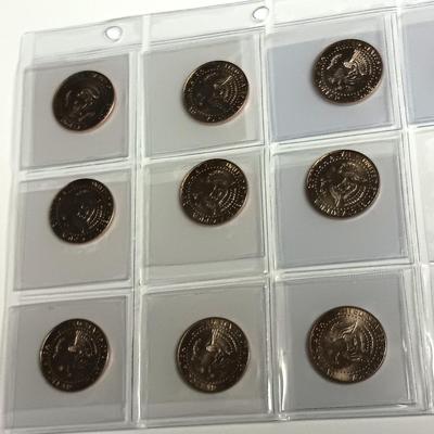 WWII COLORIZED KENNEDY HALF DOLLARS