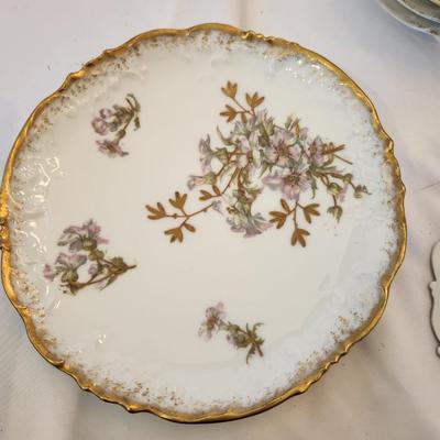 Antique Limoges Gold Edged Plates