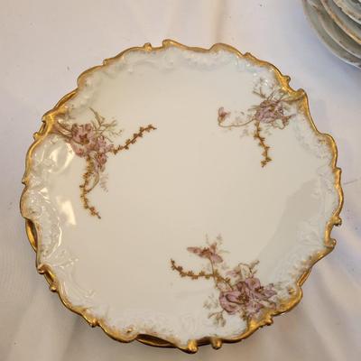 Antique Limoges Gold Edged Plates