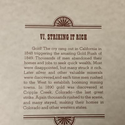 HISTORY OF THE WEST VOL 6 - 24K OVER STERLING SILVER