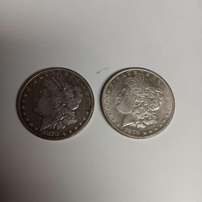 1878 & 1879-O MORGAN SILVER DOLLARS
