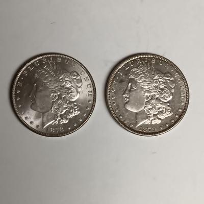 1878 & 1879 MORGAN SILVER DOLLARS
