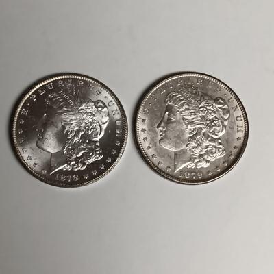 1878-CC & 1879-S MORGAN SILVER DOLLARS