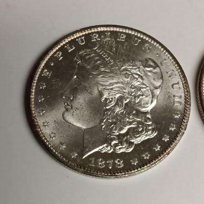 1878-CC & 1879-S MORGAN SILVER DOLLARS