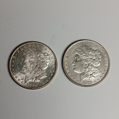 1878 & 1878-S MORGAN SILVER DOLLARS