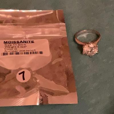 5 Carat Moissanite Ring