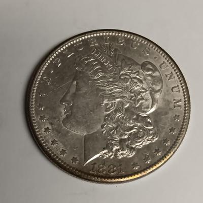 1880-S & 1881-S MORGAN SILVER DOLLARS