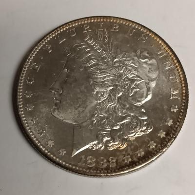 1882-S & 1883 MORGAN SILVER DOLLARS