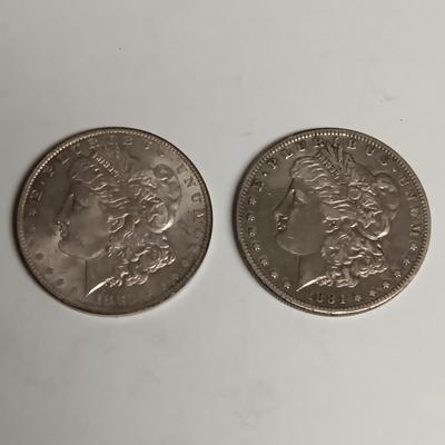 1883-O & 1884-S MORGAN SILVER DOLLARS