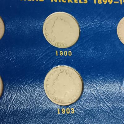 PARTIAL BOOK OF LIBERTY NICKELS