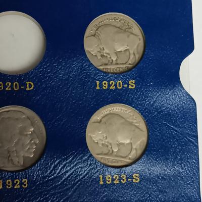 PARTIAL BOOK OF BUFFALO NICKELS