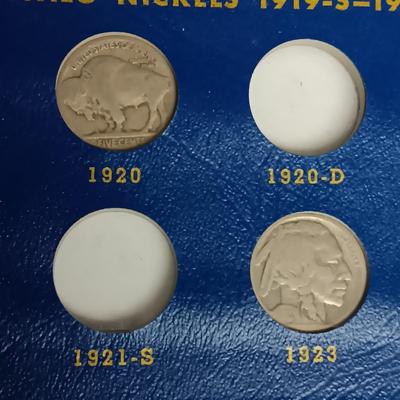 PARTIAL BOOK OF BUFFALO NICKELS