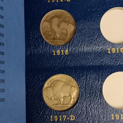 PARTIAL BOOK OF BUFFALO NICKELS