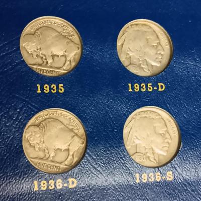 PARTIAL BOOK OF BUFFALO NICKELS