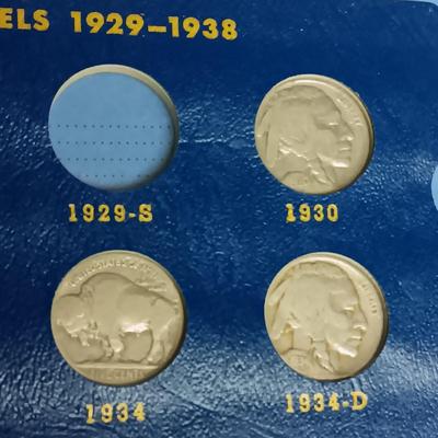 PARTIAL BOOK OF BUFFALO NICKELS