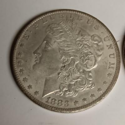 1883-O & 1886 MORGAN SILVER DOLLARS
