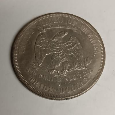 1877-S SILVER TRADE DOLLAR & 1900 MORGAN SILVER DOLLAR