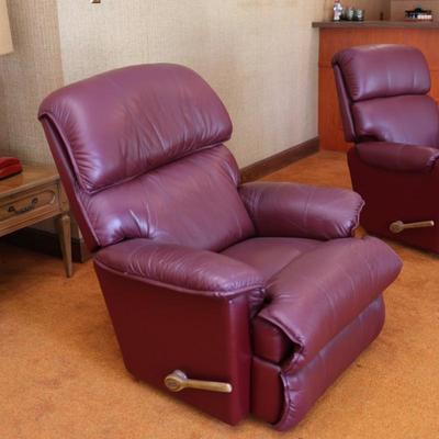 LA-Z-BOY Leather Burgundy Recliner