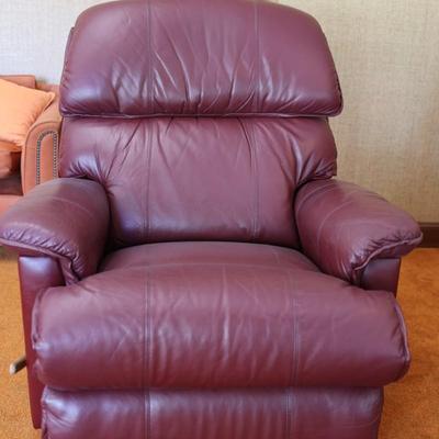 LA-Z-BOY Leather Burgundy Recliner