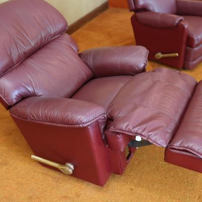 LA-Z-BOY Leather Burgundy Recliner