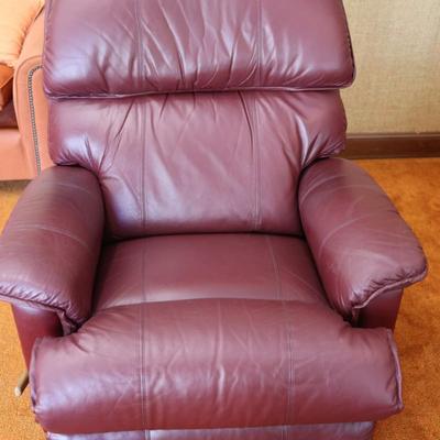 LA-Z-BOY Leather Burgundy Recliner
