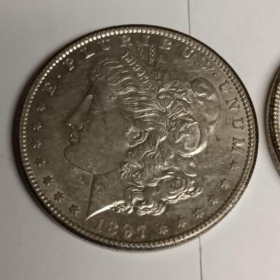 1897-S & 1898-O MORGAN SILVER DOLLARS