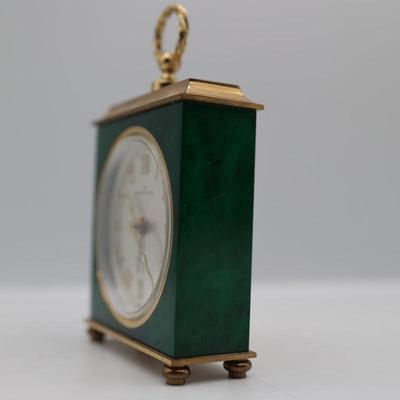 Vintage Hamilton Mini Brass Alarm Clock (See Details)