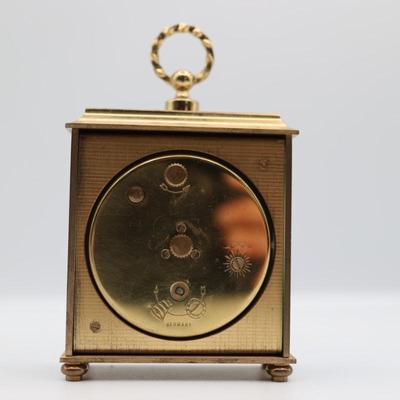 Vintage Hamilton Mini Brass Alarm Clock (See Details)