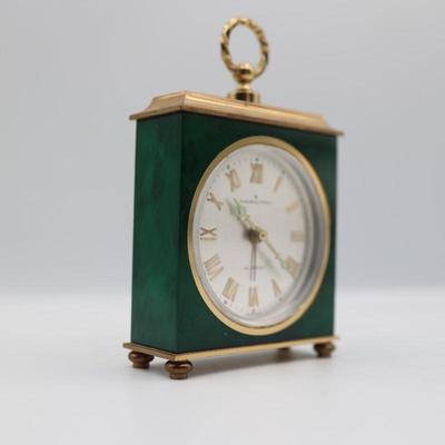 Vintage Hamilton Mini Brass Alarm Clock (See Details)