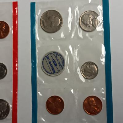 1969 PA AND DENVER MINT UNC PROOF SETS, SUSAN B ANTHONY AND AN INDIAN HEAD PENNY