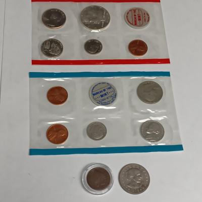 1969 PA AND DENVER MINT UNC PROOF SETS, SUSAN B ANTHONY AND AN INDIAN HEAD PENNY