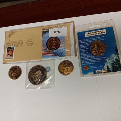 A COLLECTION OF BRONZE MEDALS