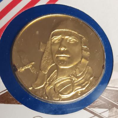 $2 DOLLAR BILL, NAPOLEON COIN, LINDBERGH MEDALS AND FIRST DAY OF ISSUE