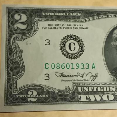 $2 DOLLAR BILL, NAPOLEON COIN, LINDBERGH MEDALS AND FIRST DAY OF ISSUE