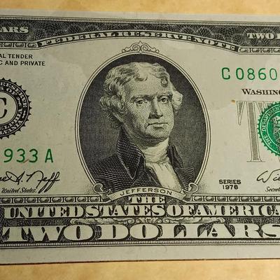 $2 DOLLAR BILL, NAPOLEON COIN, LINDBERGH MEDALS AND FIRST DAY OF ISSUE