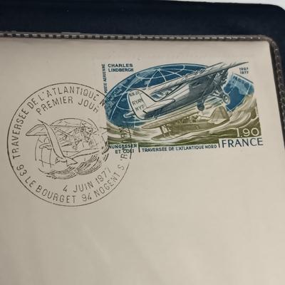 $2 DOLLAR BILL, NAPOLEON COIN, LINDBERGH MEDALS AND FIRST DAY OF ISSUE