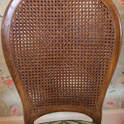 Vintage Double Cane Back Dining Chairs