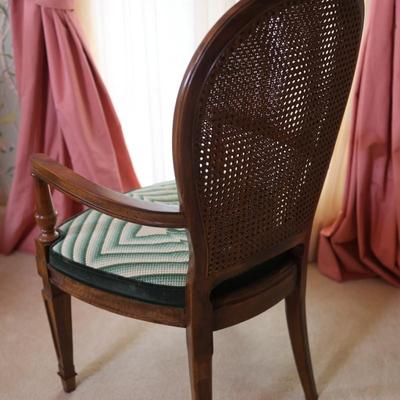 Vintage Double Cane Back Dining Chairs