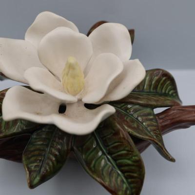 Hand Painted Magnolia Flower on Branch