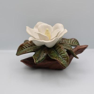 Hand Painted Magnolia Flower on Branch