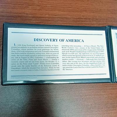 .925 SILVER DISCOVERY OF AMERICA $5 COIN & 500th ANNIVERSARY DISCOVERY OF AMERICA MEDAL