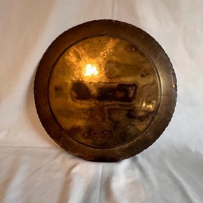 Large Brass Decorative Plate - Made in Hong Kong (PB-RG)