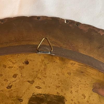 Large Brass Decorative Plate - Made in Hong Kong (PB-RG)