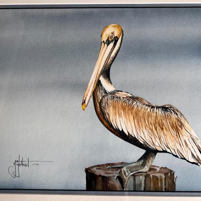 “Blue Eyes” Dennis Lighthart Signed Original Watercolor Painting (SR-RG)