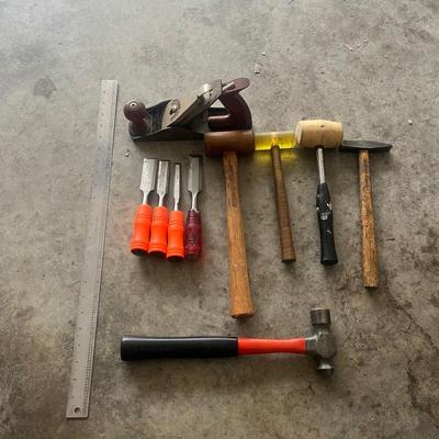 Millers Falls Hand Plane, Chisels & Hammers (G-MG)