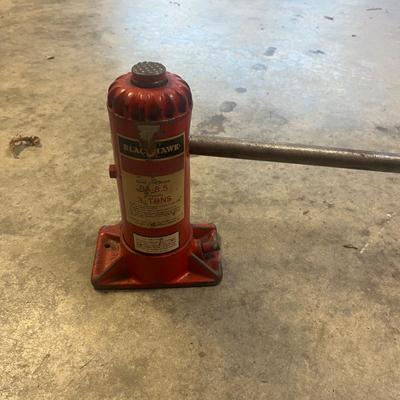 Bottle Jack, 1/3” Drive Air Impact Wrench, Golden Rod Oil Can & Drop Light (G-MG)