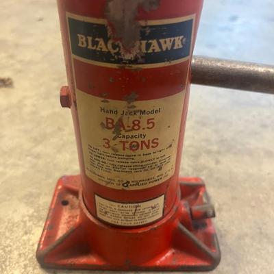 Bottle Jack, 1/3” Drive Air Impact Wrench, Golden Rod Oil Can & Drop Light (G-MG)
